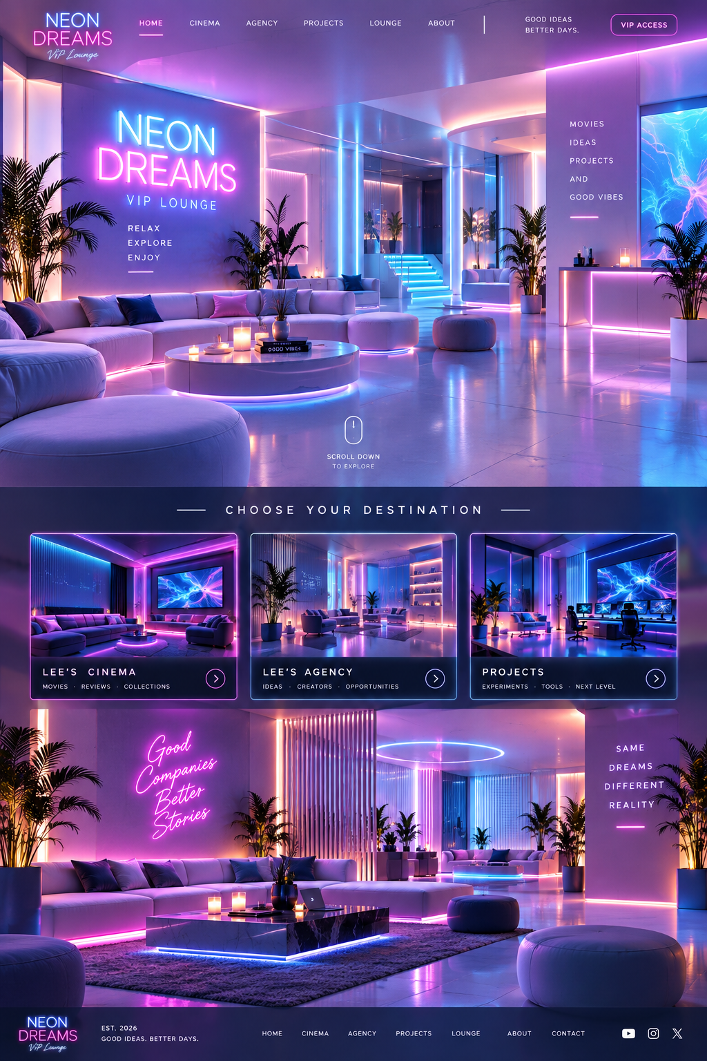 Neon Dreams VIP Lounge